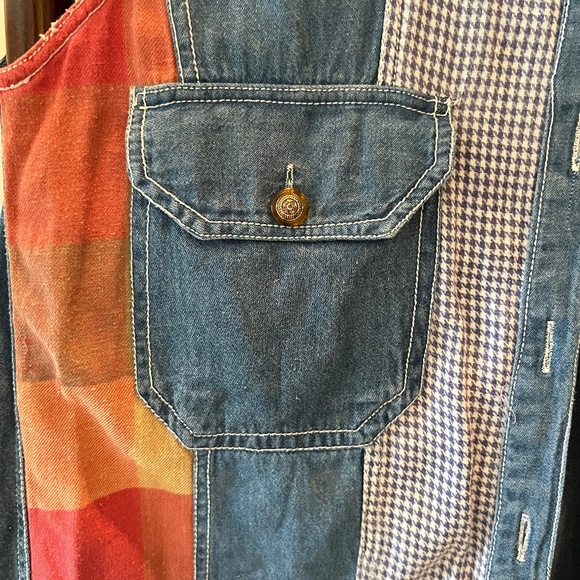Denim Patchwork Vest - Picture 9 of 14